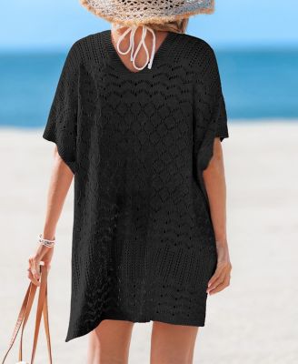 Women's Laguna Escape Beige Cover-Up Mini Beach Dress