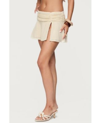 Women's Anja Textured Ruched Mini Skirt