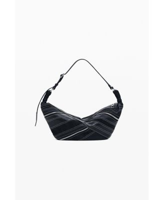 Women's Small faux leather bag with buckles