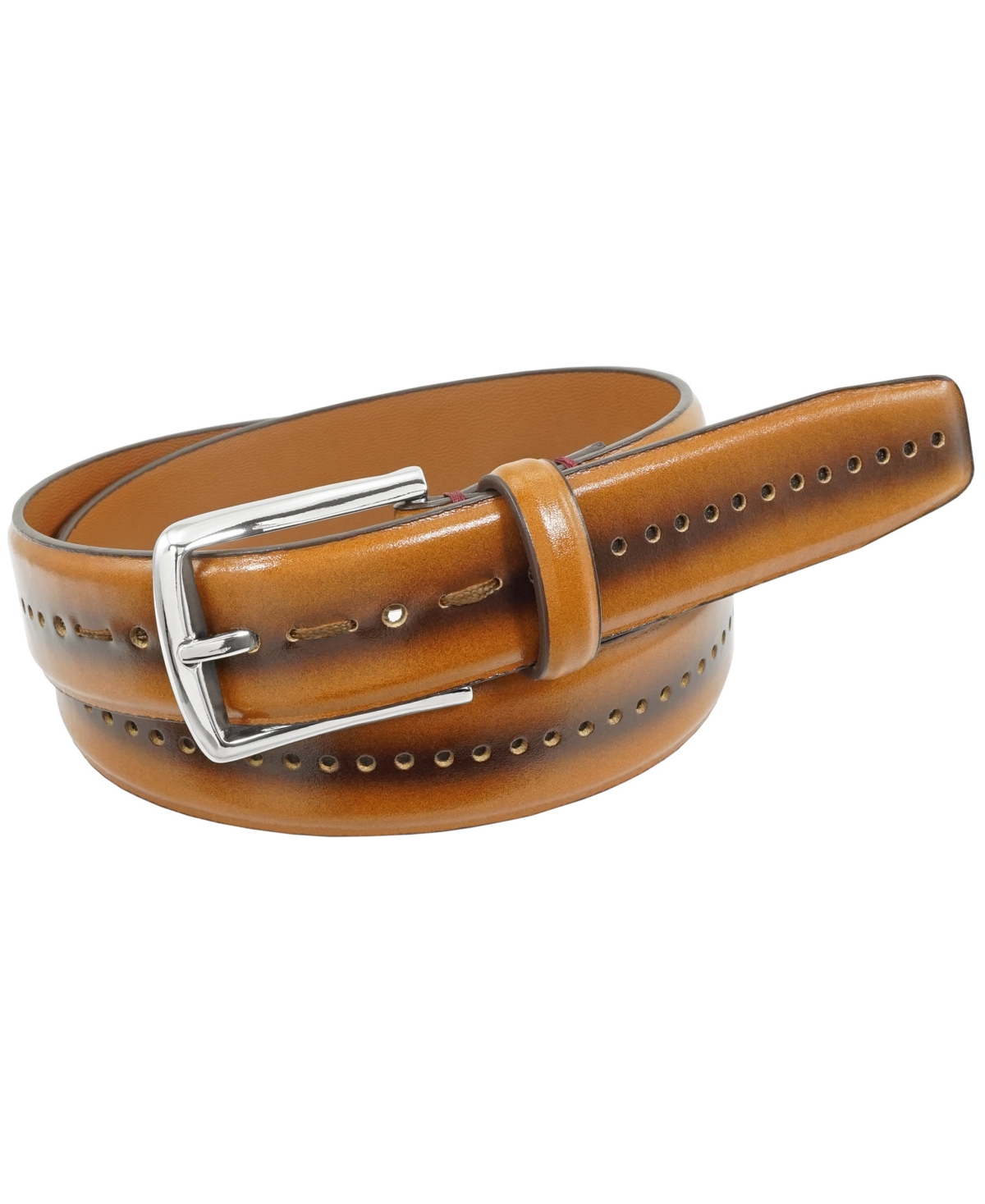 Men's Carnegie Dress Belt - Cognac