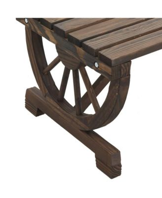 Garden Table Burnt wood Solid fir wood Medium Durable