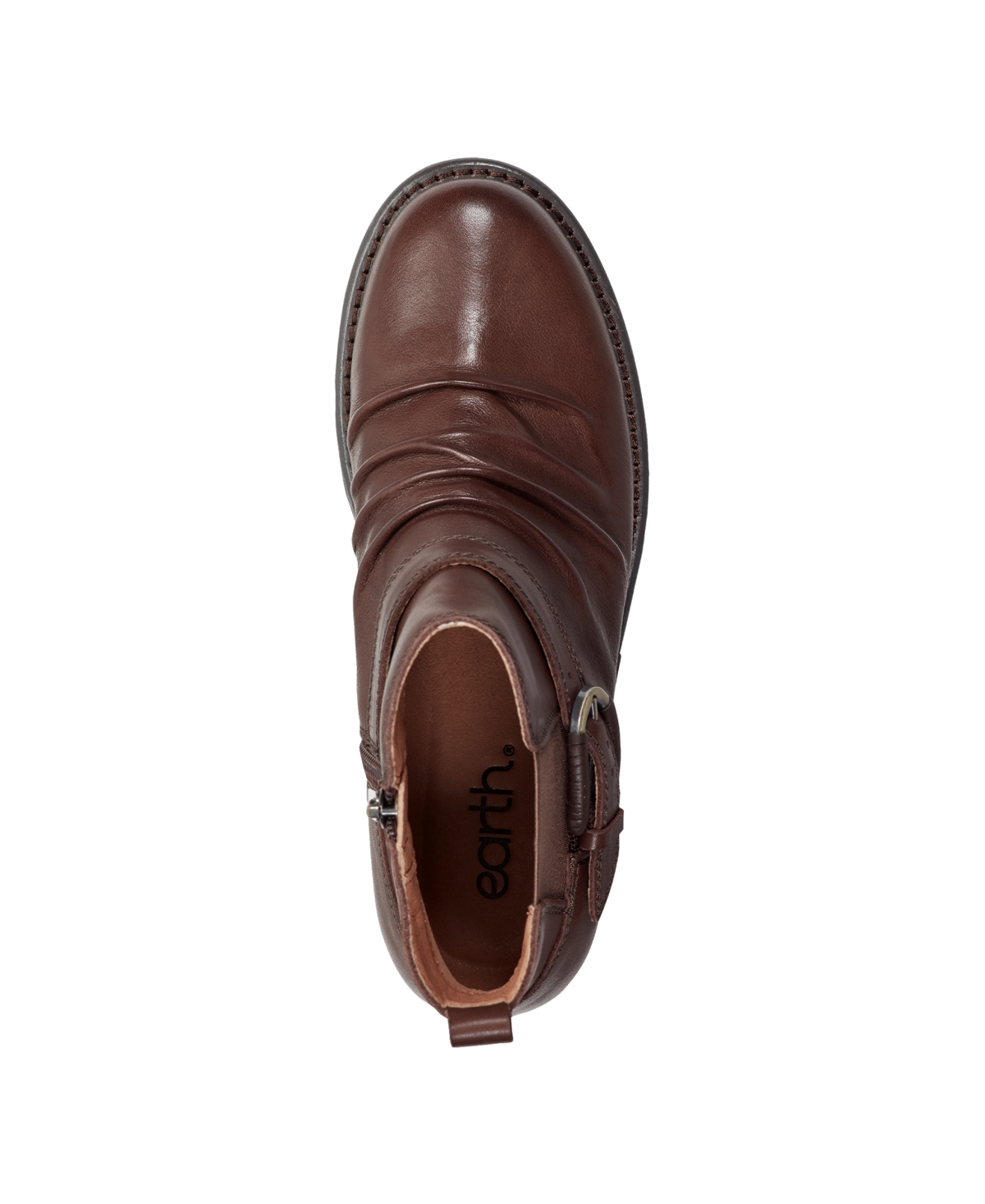 Earth Women's Zane Ruched Block Heel Booties In Brown