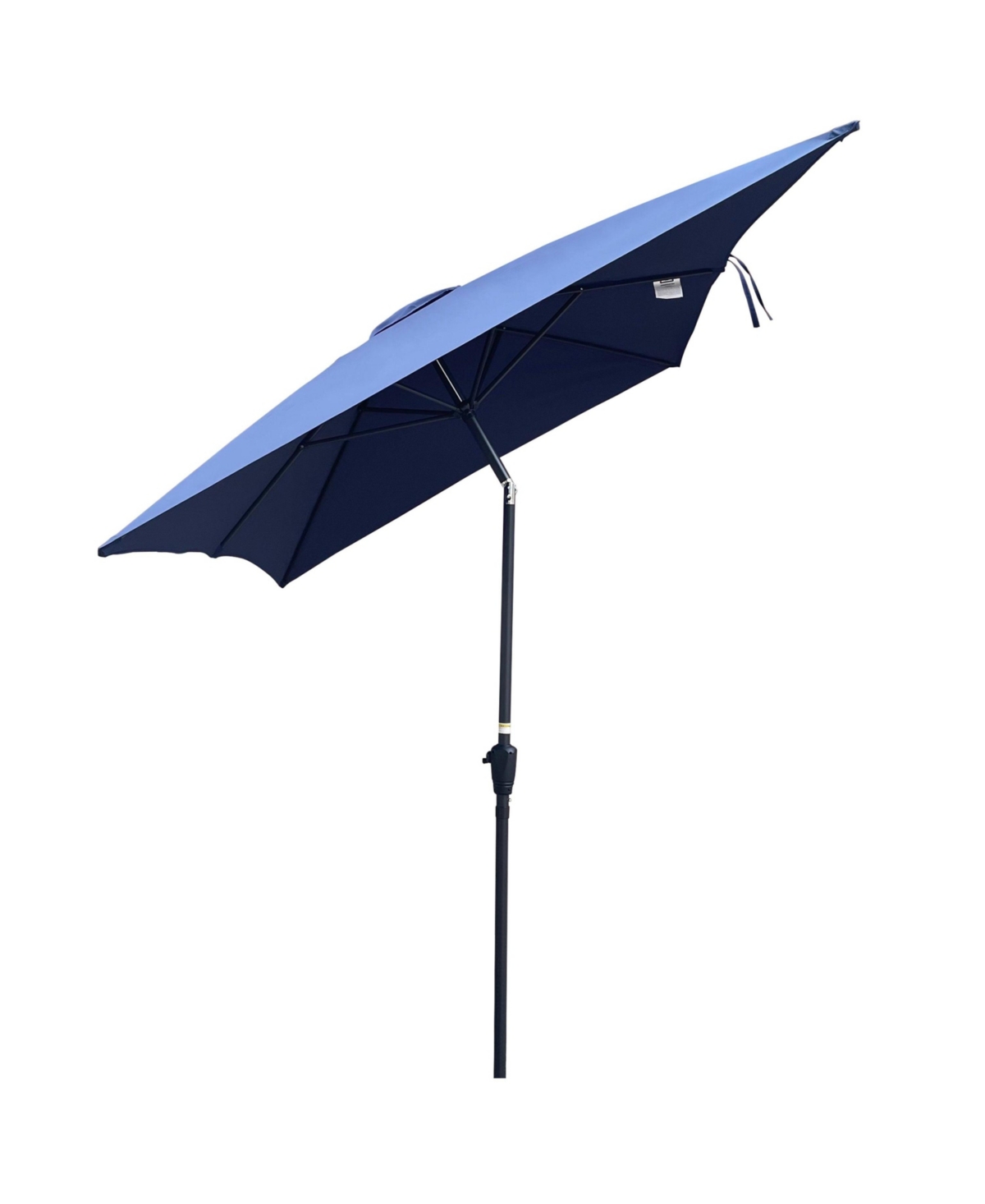 6 x 9ft Patio Umbrella Outdoor Waterproof Umbrella with Crank and Push Button Tilt without flap