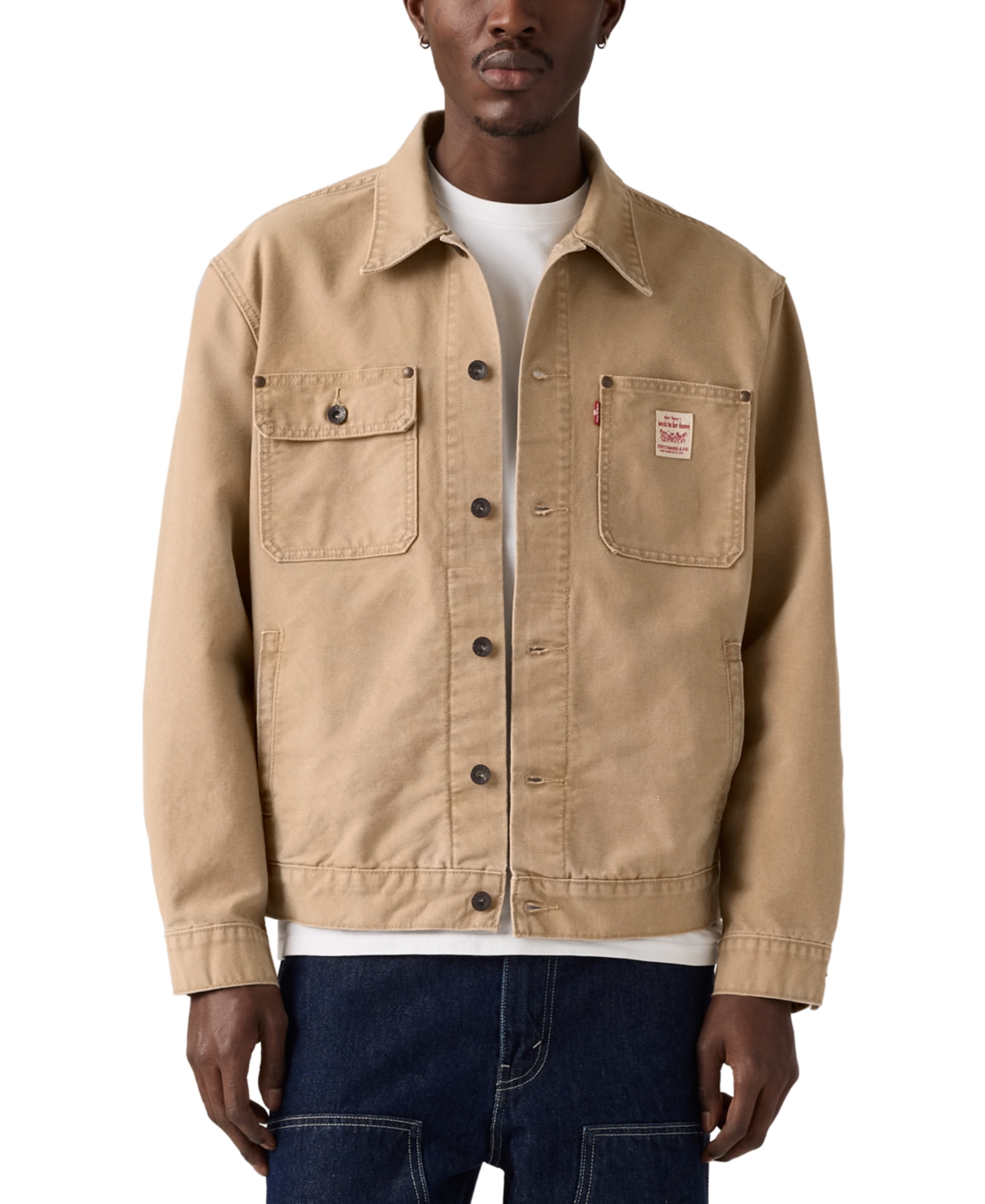 Men's Relaxed Fit Sunrise Trucker Jacket - Tigers Eye