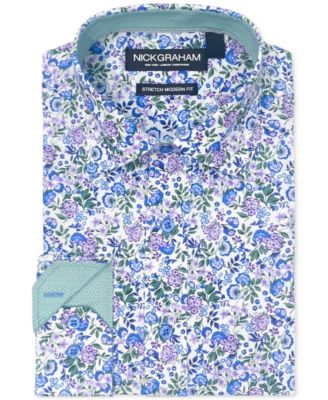 Men's Botanical Floral Dress Shirt