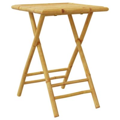Garden Table Natural Bamboo Bamboo Small Foldable