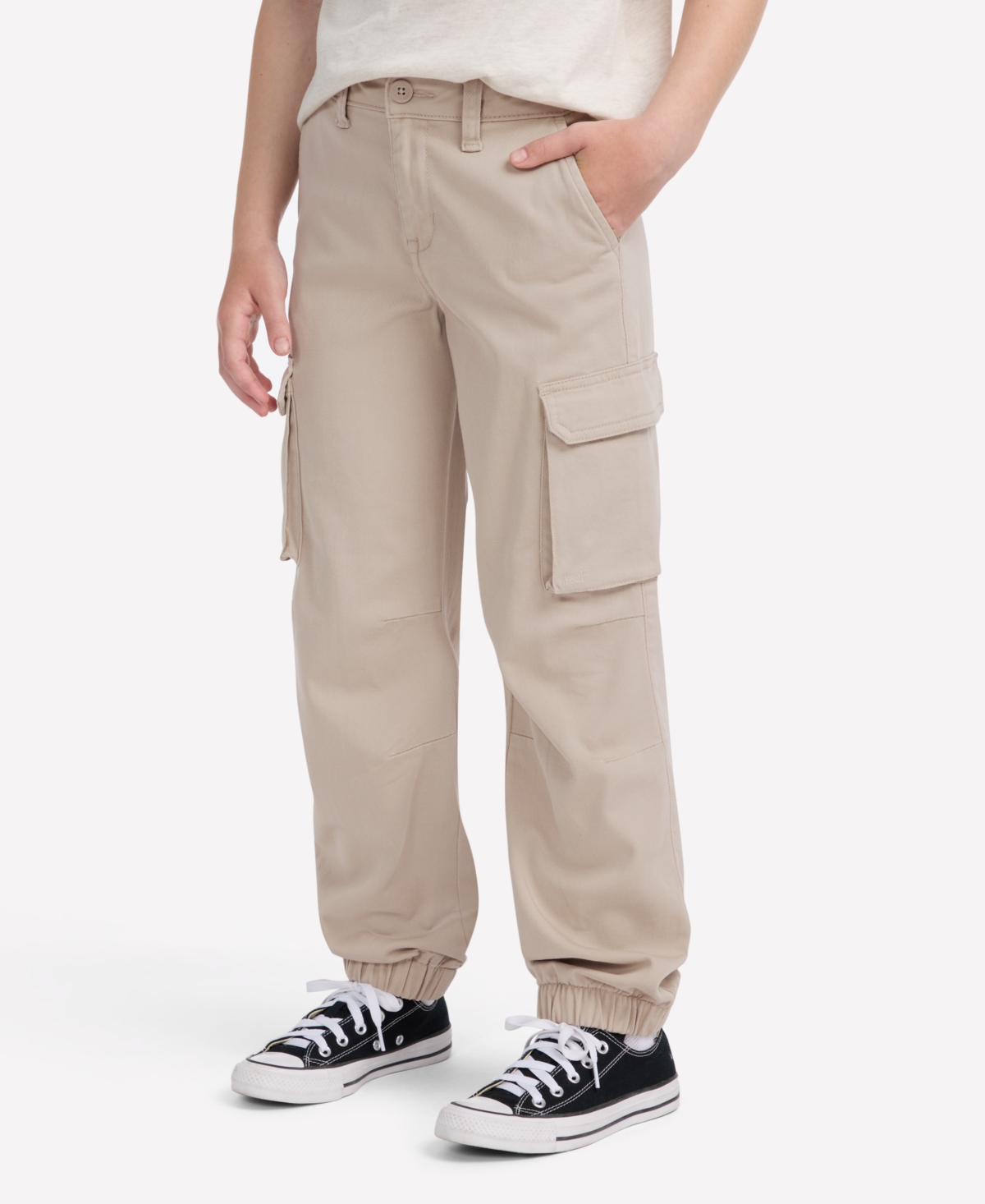 Abercrombie Girls Elevated Cargo Joggers In Nude