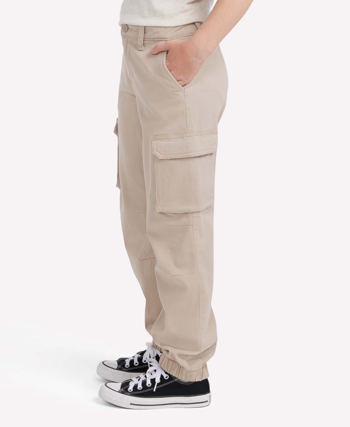 Abercrombie Girls Elevated Cargo Joggers In Nude