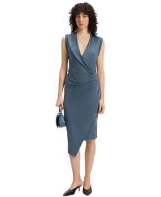 Hugo Boss - Women's Gathered Detail Wrap-Front Dress