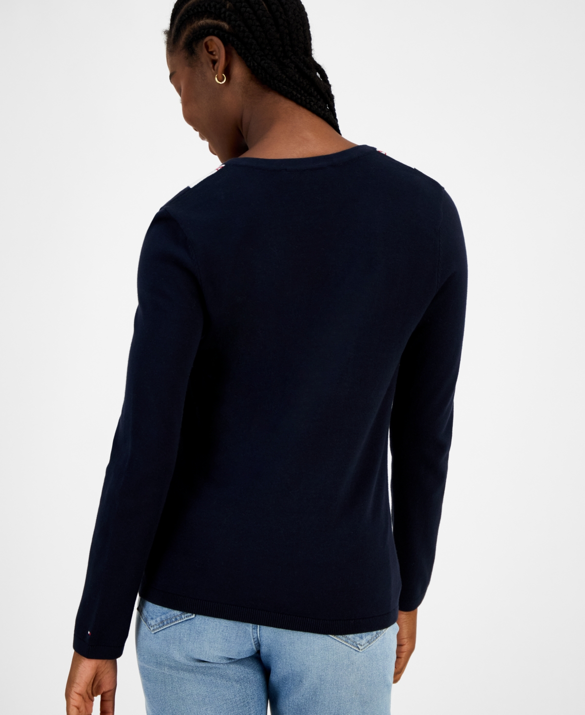 Tommy Hilfiger Women's Cotton Arglye Ivy Sweater In Multi