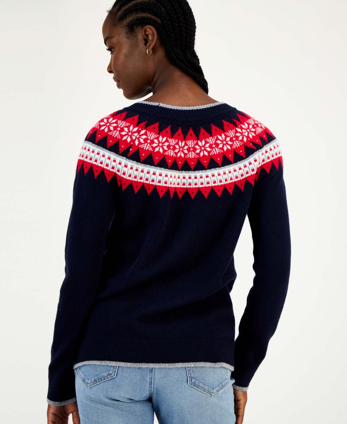 Tommy Hilfiger Women's Polar Bear Fair Isle Sweater In Multi