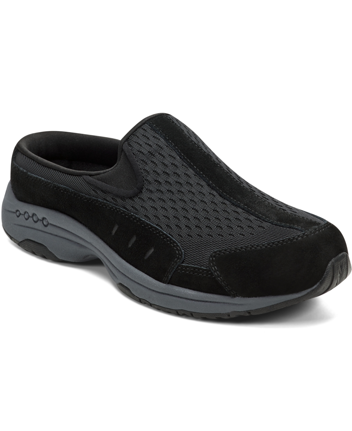 Easy Spirit Women's Traveltime Slip-on Mule Walking Sneakers In Black