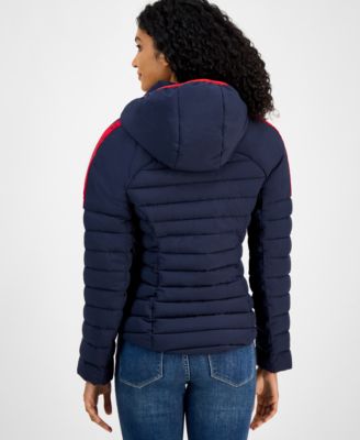 Women's Hooded Long-Sleeve Puffer Jacket 