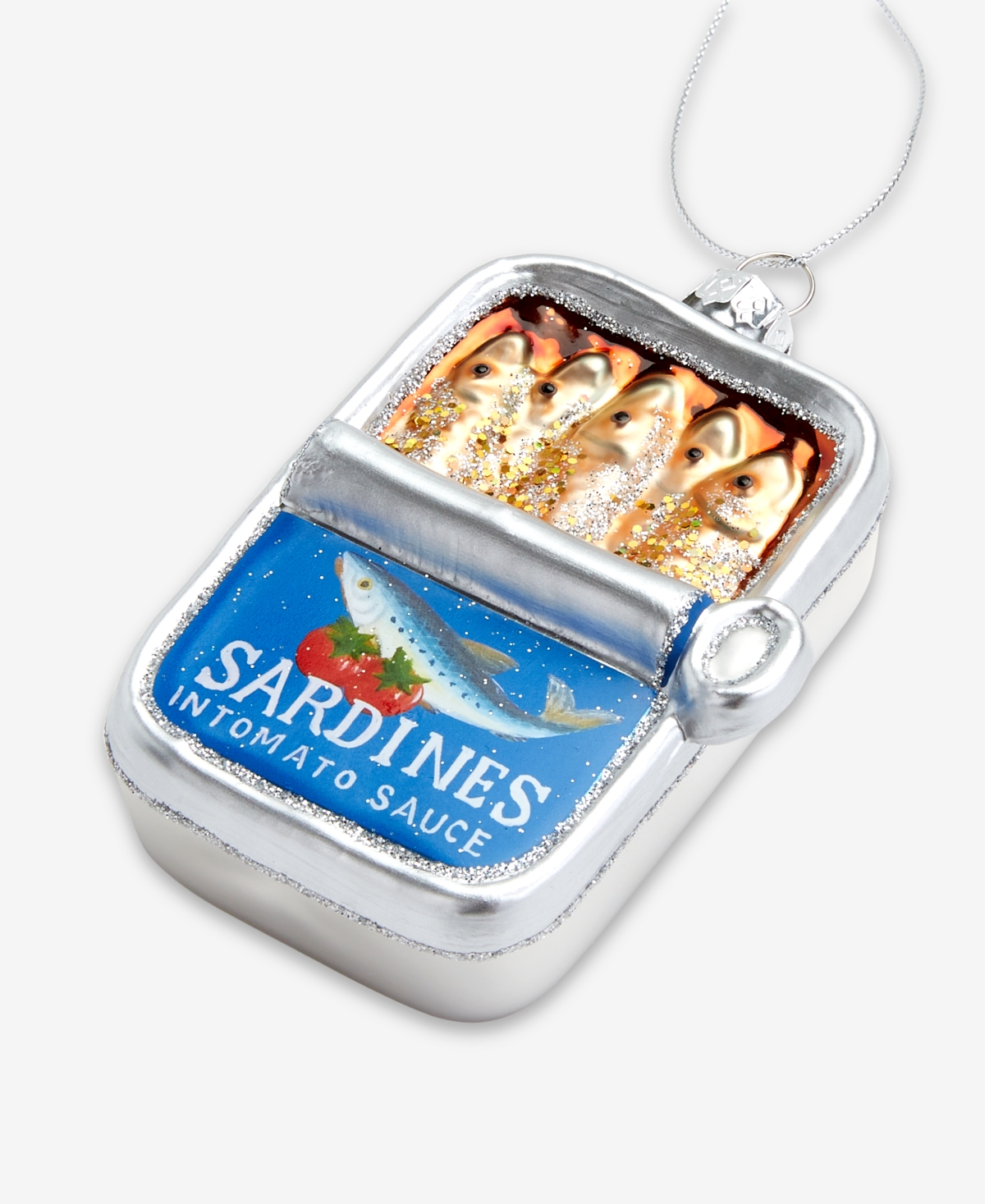 Holiday Lane Foodie Sardine Can Ornament, Macy's Exclusive In Transparent