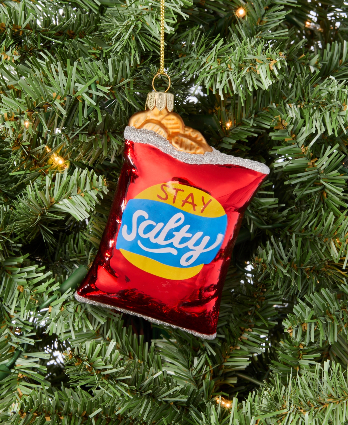 Holiday Lane Foodie Potato Chip Bag Ornament, Macy's Exclusive