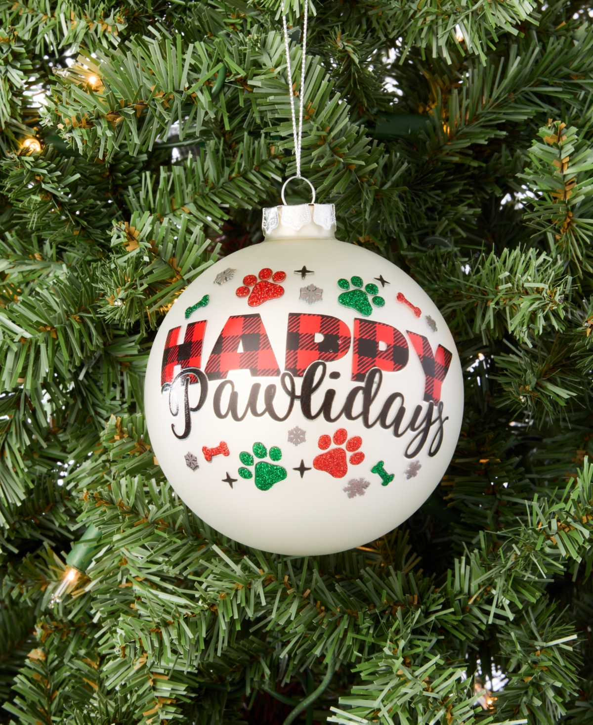 Holiday Lane Pets 2025 Paw Disk Ornament, Macy's Exclusive In Transparent