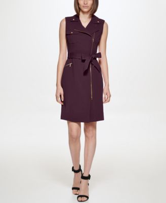 Calvin Klein - Women's Scuba Crepe Sleeveless Dress