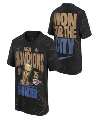 Nike Big Boys and Girls Black Oklahoma City Thunder 2025 NBA