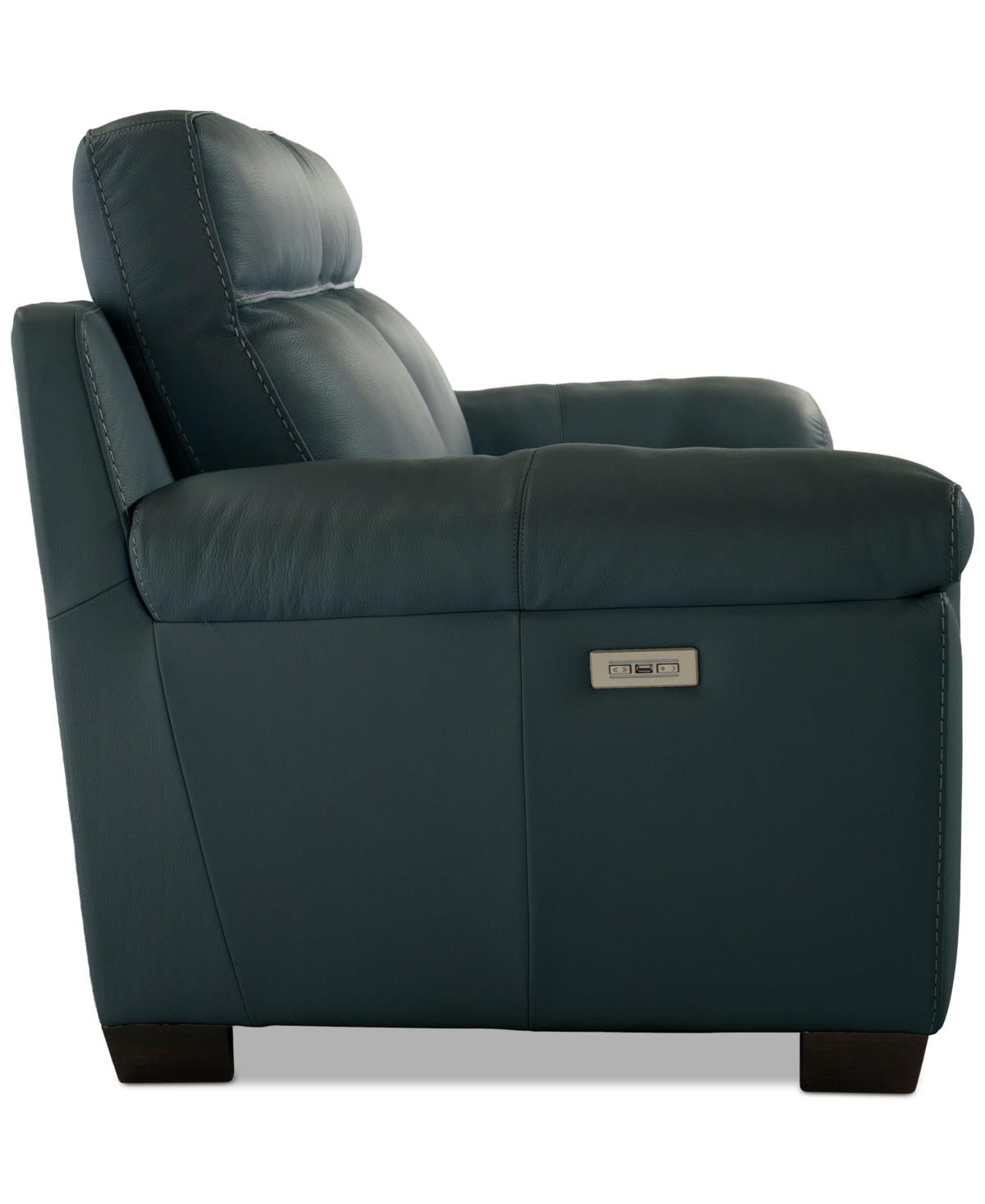 Macy's Julius Ii 2-pc. Leather Sofa With 2 Power Recliners, Exclusively At  In Blue