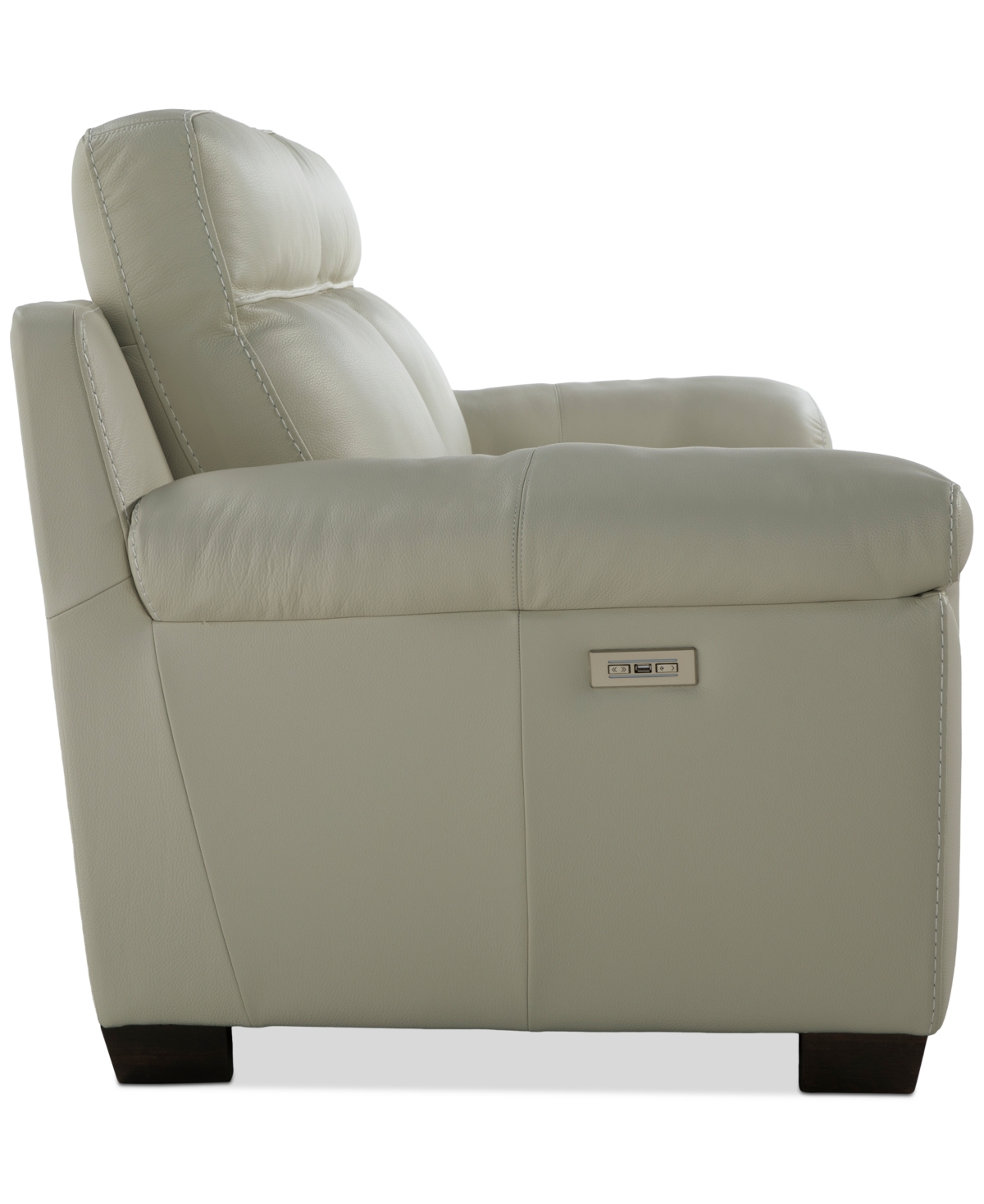Macy's Julius Ii 2-pc. Leather Sofa With 2 Power Recliners, Exclusively At  In White