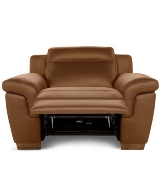 Julius II Leather Power Recliner, Exclusively at Macy's