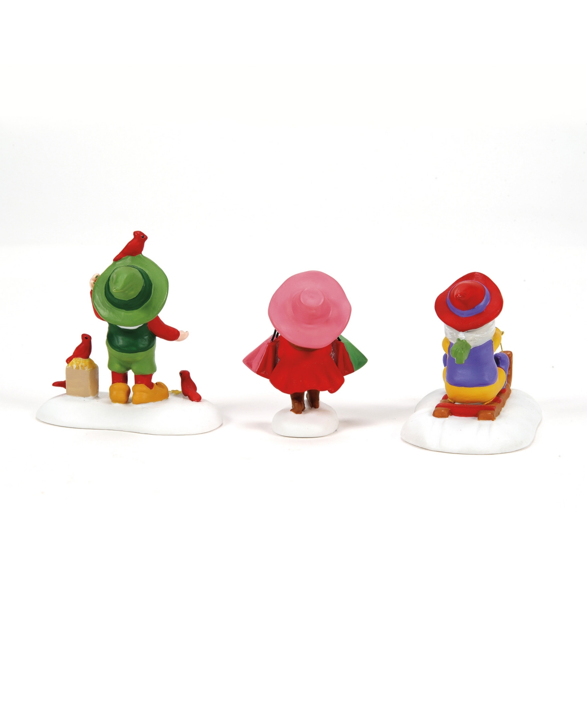 Department Five North Pole Village Friends And Neighbors, Set Of 3 In Multi