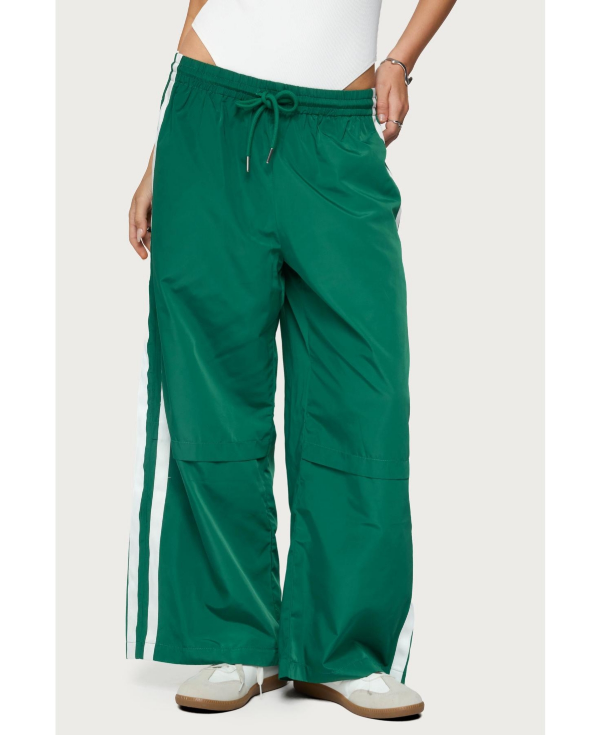 Women's Fauna Nylon Track Pants - Green
