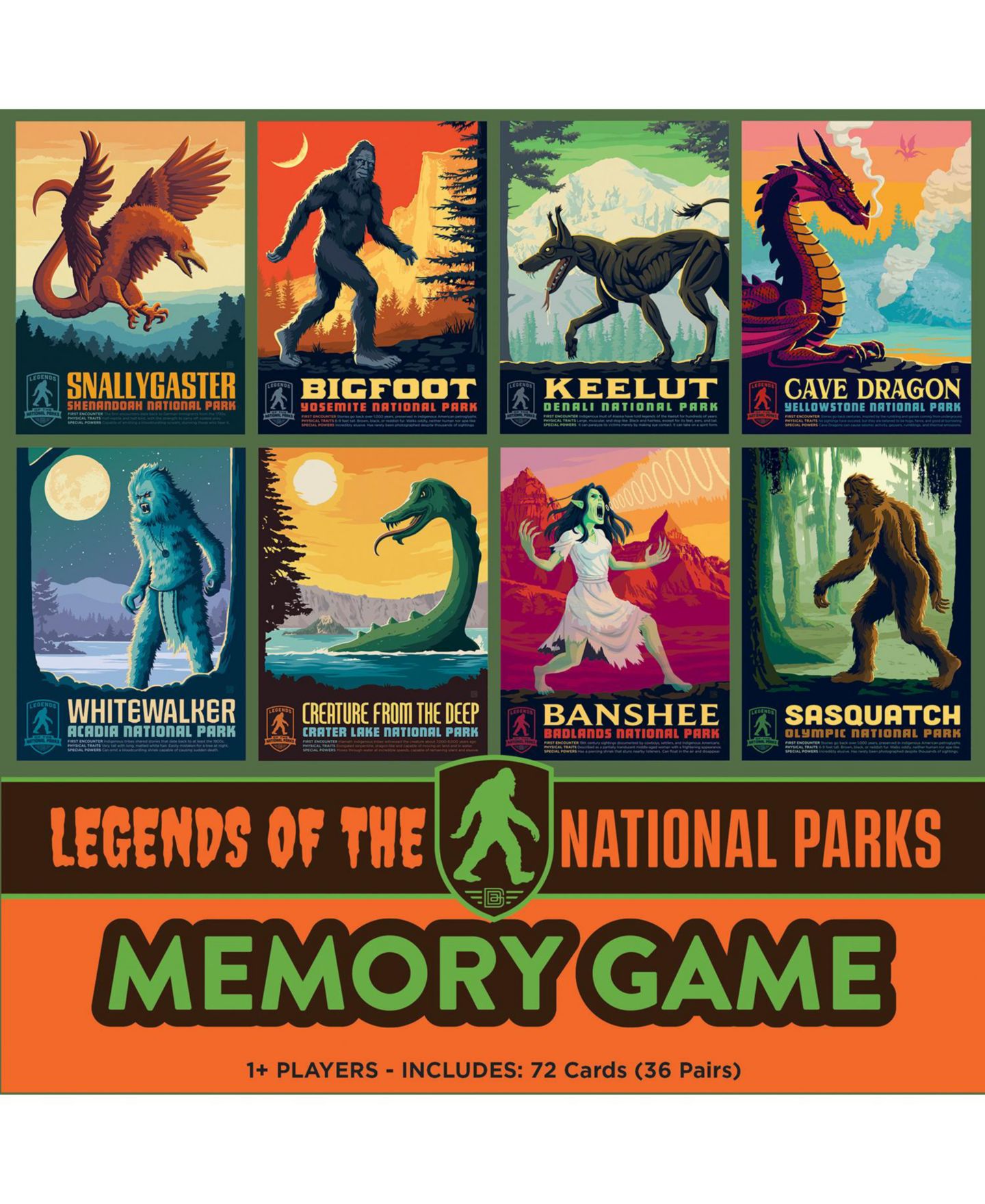 Детские игрушки MasterPieces Puzzles Masterpieces Legends of the National Parks Memory Game — фото 1
