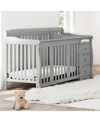 Portofino 4-in-1 Convertible Crib and Changer - Pebble Gray