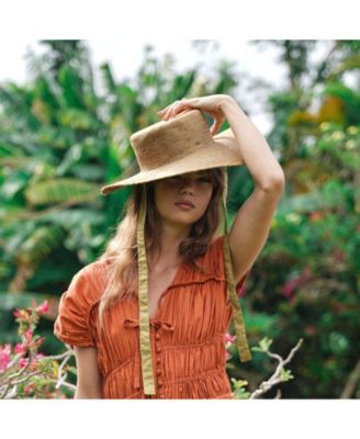 Loli Jute Straw Hat in Neutral Beige