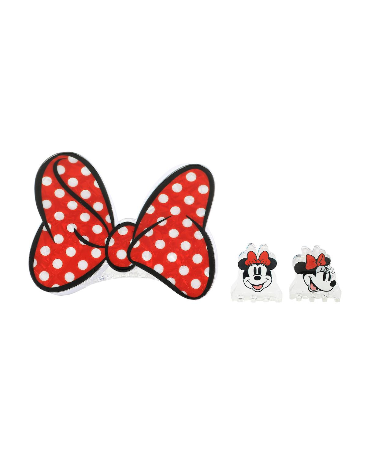 Disney's Minnie Mouse Hair Clips 3-Piece Hair Accessories Set - Disney s minnie mouse