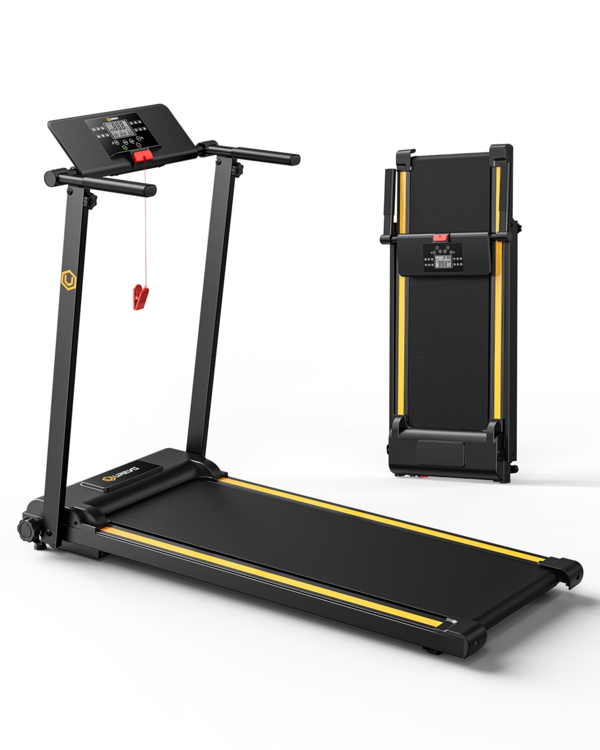 Walking Pad Treadmills for Home Office, Under Desk Compact Design Treadmill Portable Walking Pad Treadmill with Remote Control, Led Display