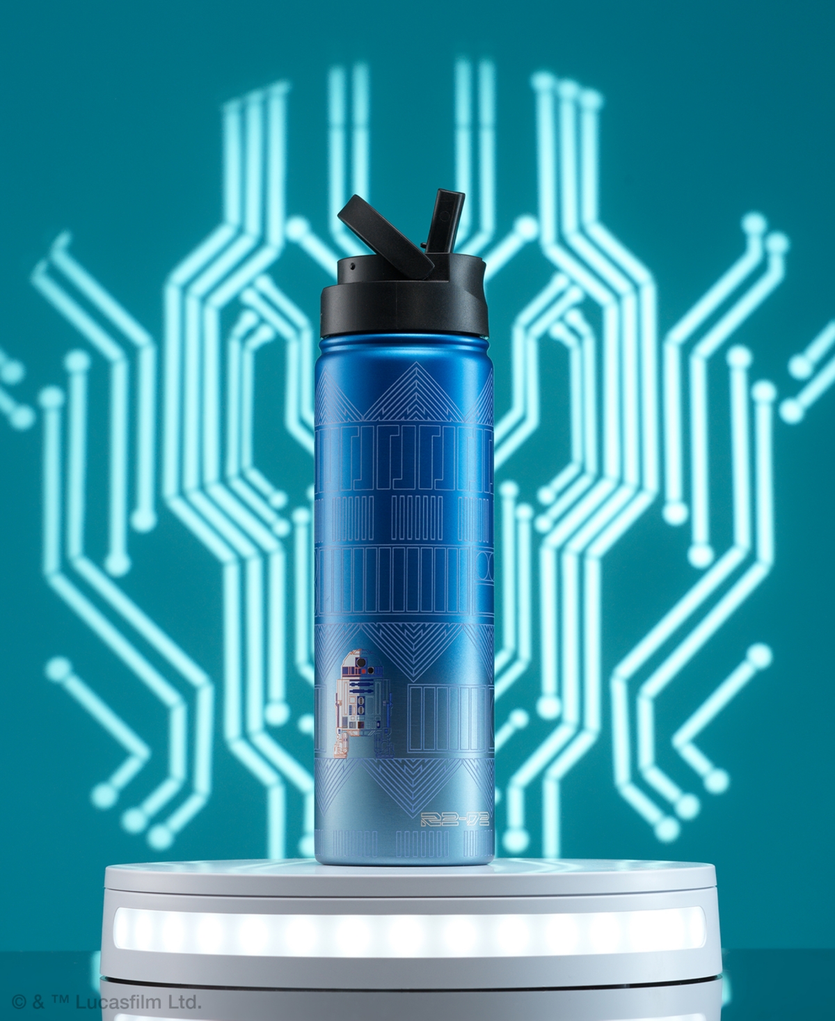 JoyJolt 22 oz. Star Wars Linear Vacuum Insulated Water Bottle