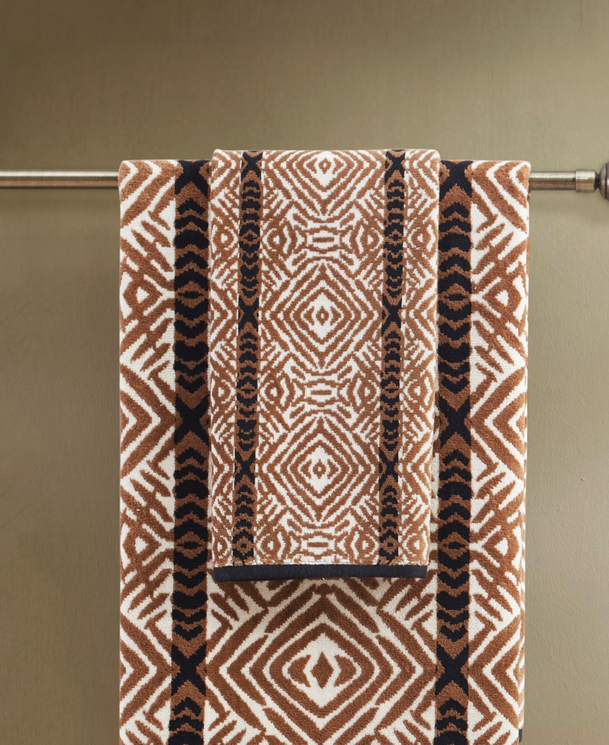 Rochelle Porter Tiger Cotton Washcloth, 13" x 13"