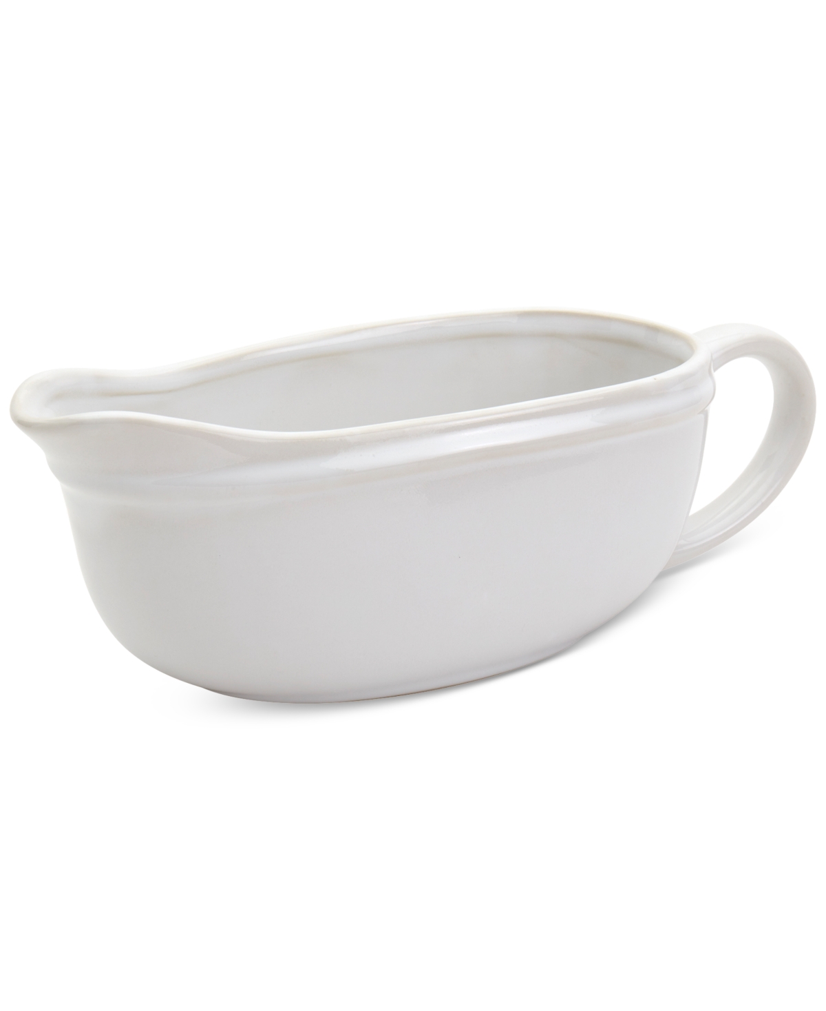 Haven Stoneware Gravy Boat In White