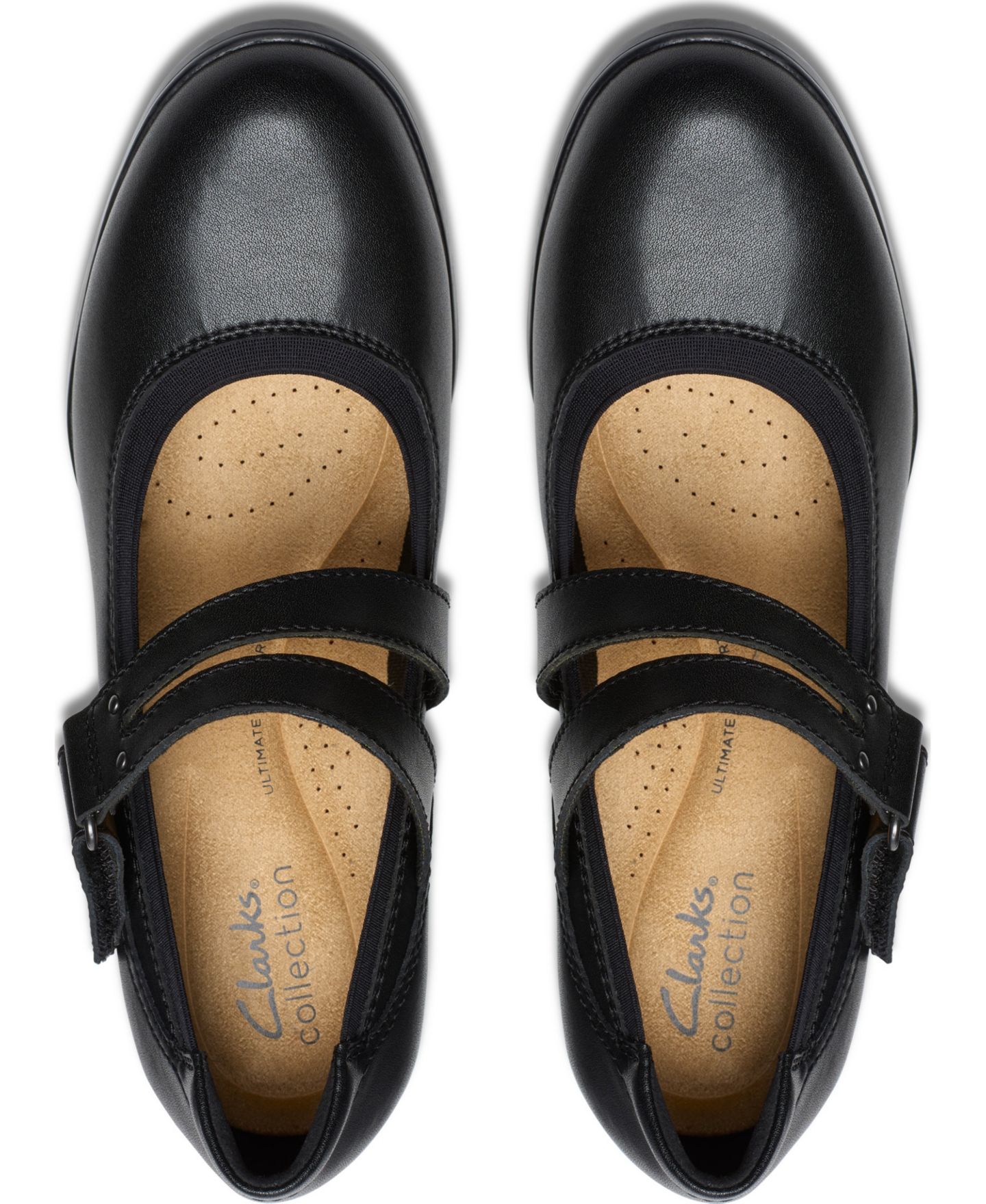 Женские туфли Clarks Emily2 Janna Round Toe Pumps, цвет: Чёрный кожаный — фото 4