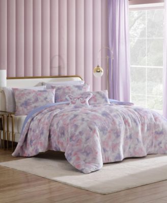 Sunset Tie Dye Plush 4-Pc. Comforter Set, Twin