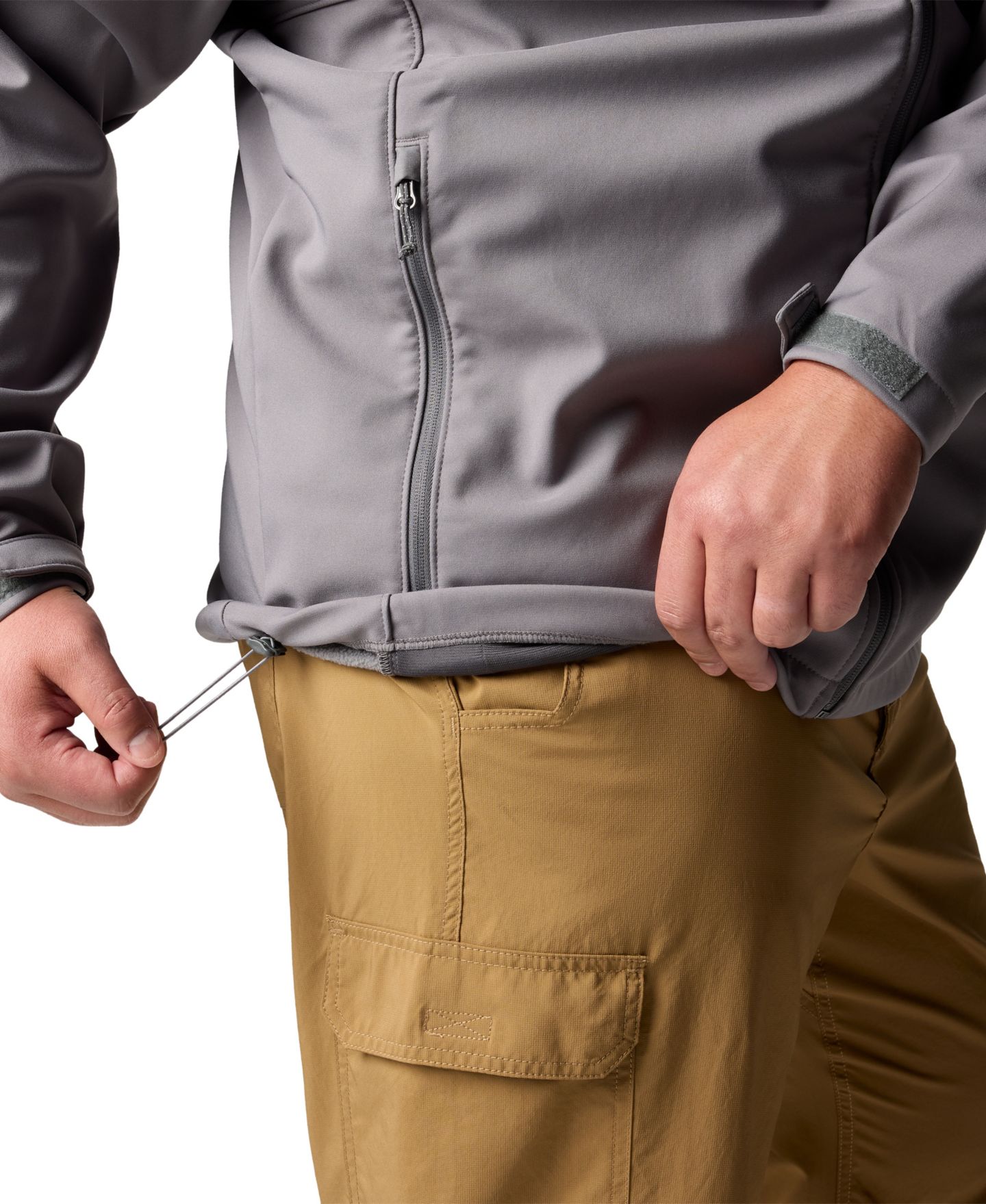 Мужская куртка Columbia Big & Tall Ascender Softshell, цвет: Чёрный — фото 10