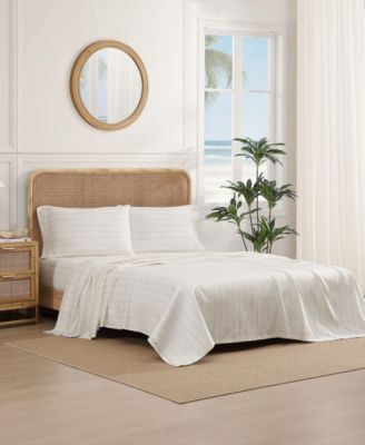 Tommy Bahama Palma Stripe 300-Thread Count Cotton 4-Pc. Sheet Set, Queen