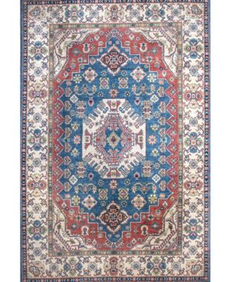 Bashian One Of A Kind Pak Kazak 640499 Rug Collection In Blue