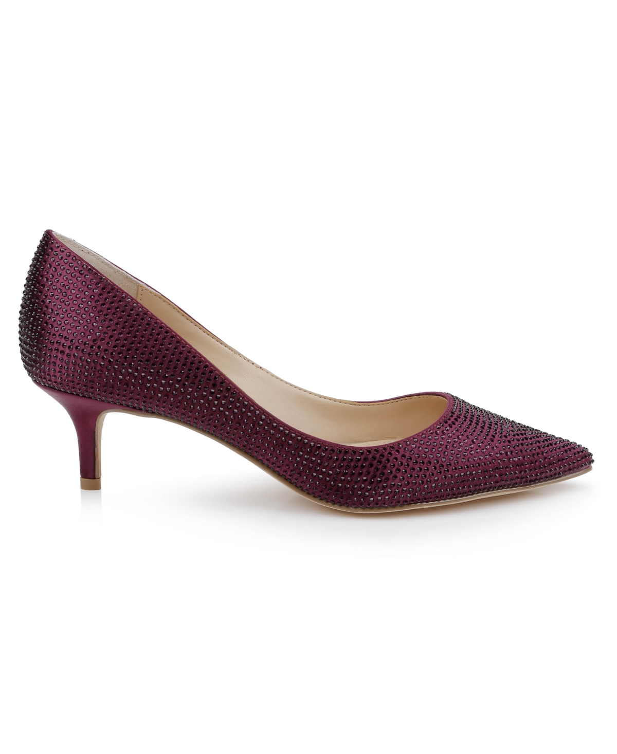 Jewel Badgley Mischka Women's Frenchie Kitten Heel Evening Pumps