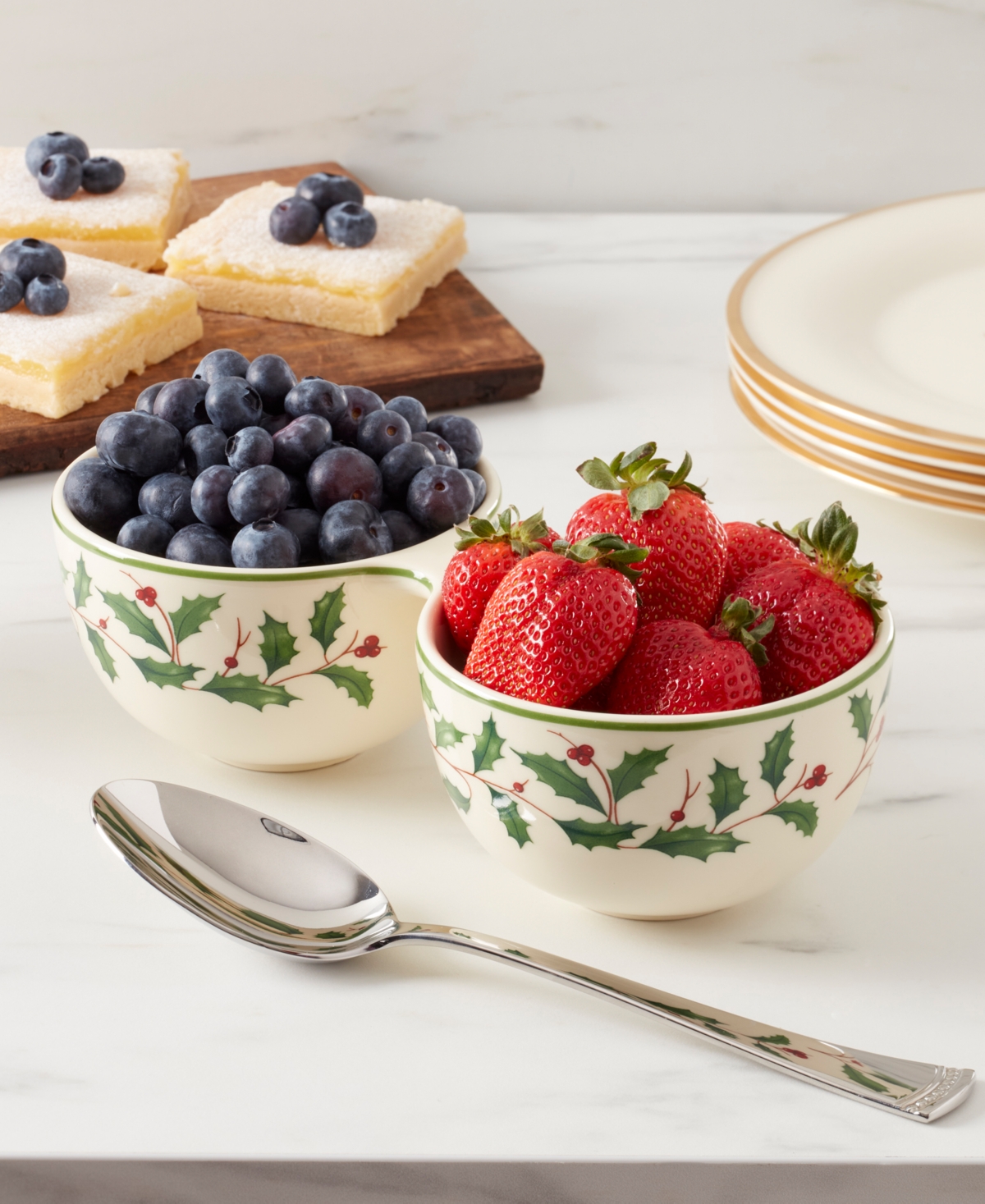 Lenox Holiday Double Bowl