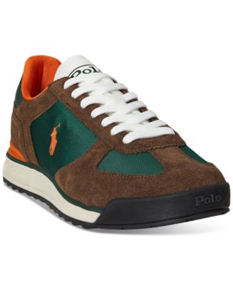 Polo Ralph Lauren Men's Suede & Nylon Varick Sneakers - Macy's