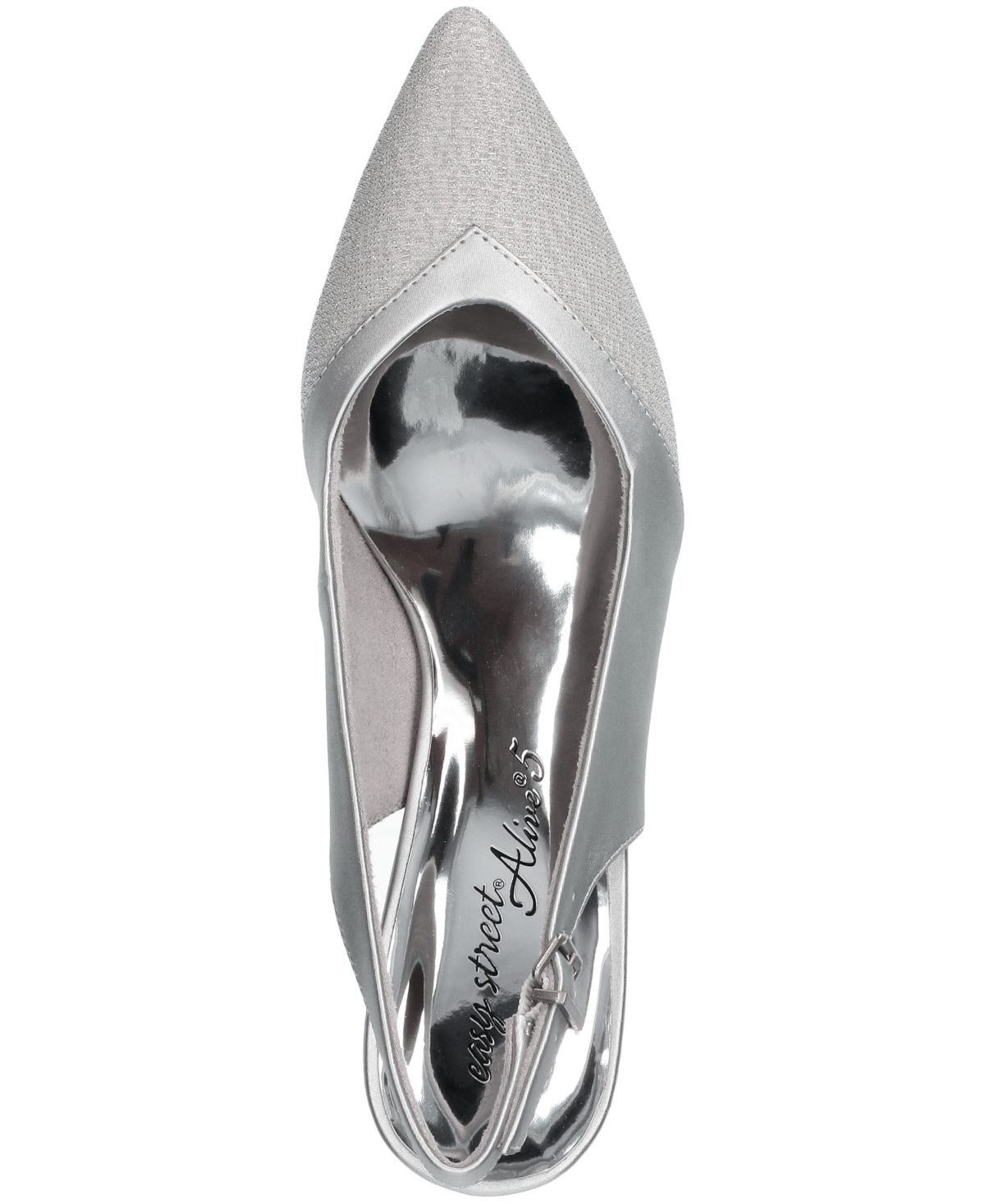 Easy Street Women's Vivid Slingback Pumps In Silver