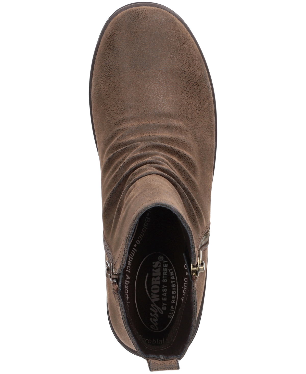 Easy Street Easy Women's Street Estella Slip Resistant Ankle Boots In Brown