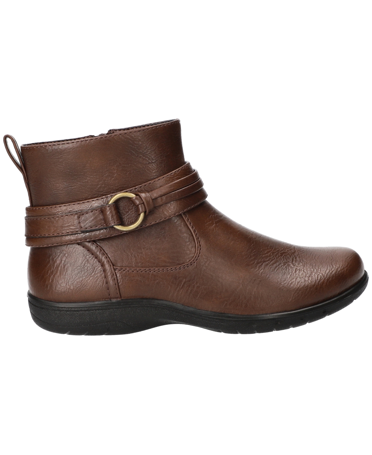 Easy Street Women's Exeter Round Toe Ankle Boots In Brown
