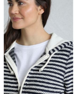 Women's Fisher Full Zip Stripe Macaroni Hoodie