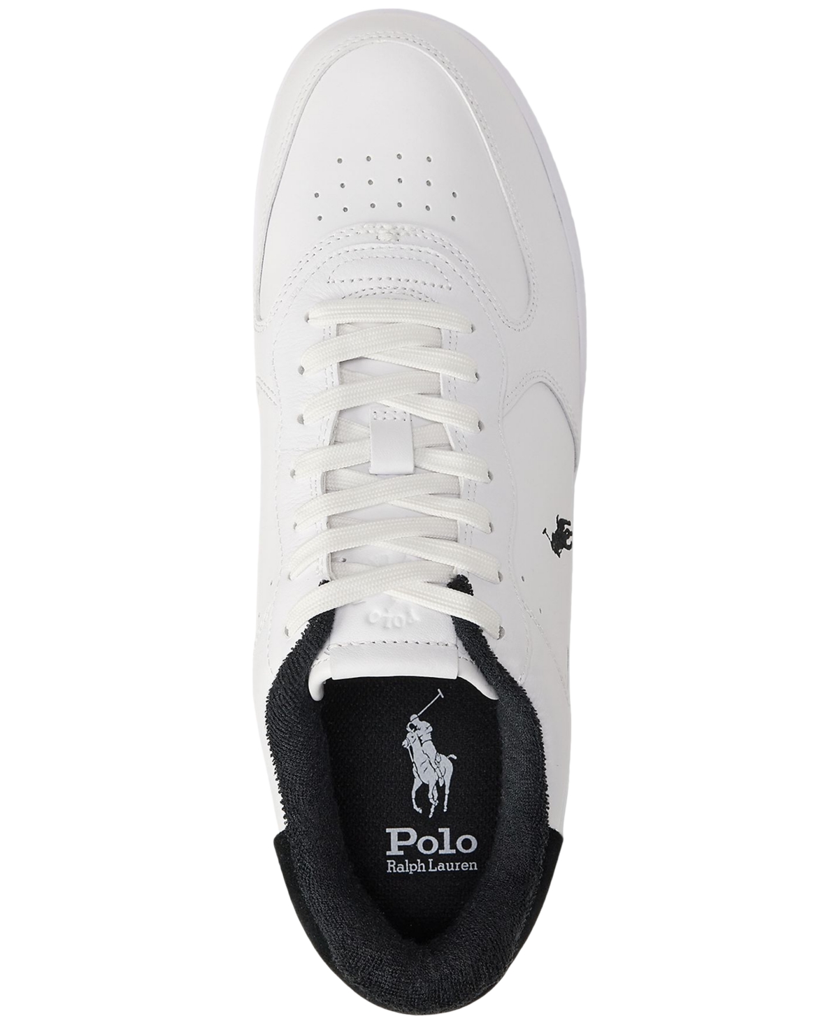 Polo Ralph Lauren Men's Masters Court Leather Sneakers In White