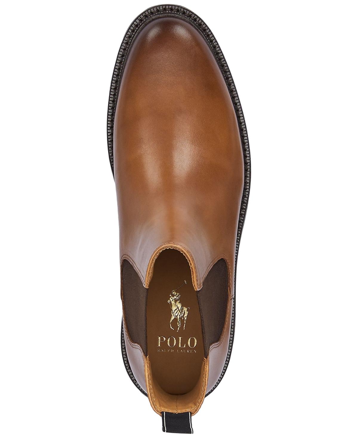 Polo Ralph Lauren Men's Asher Leather Chelsea Boots In Brown