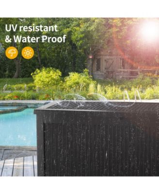 260 Gal 0utdoor Storage Resin Deck Box Large Patio Storage Container